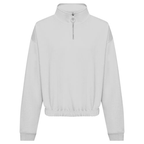 AWDis Ladies Cropped 1/4 Zip Sweatshirt Thumbnail