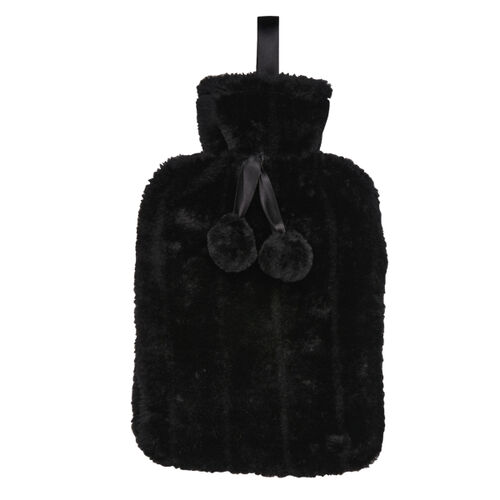 Luxury classic faux fur hot water bottle and cover Thumbnail