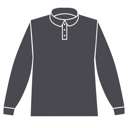 Brook Taverner Casper Knitted Long Sleeve Polo Shirt Thumbnail