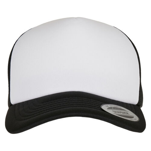 YP Classics® curved foam trucker cap – white front (6320W) Thumbnail