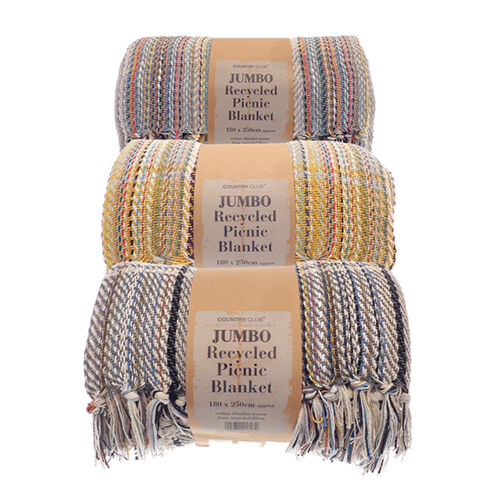 Jumbo recycled picnic blanket Thumbnail