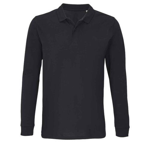 SOL'S Unisex Planet Long Sleeve Piqué Polo Shirt Thumbnail