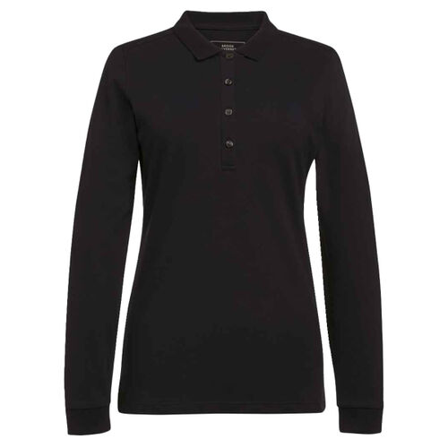 Brook Taverner Ladies Anna Long Sleeve Polo Shirt Thumbnail