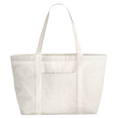 Striped organic cotton shopper Thumbnail