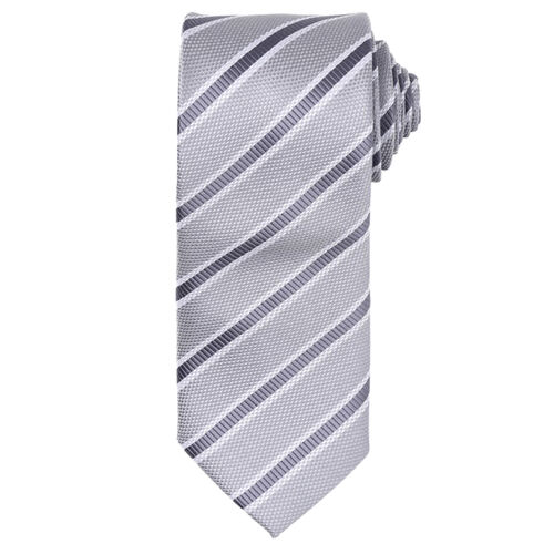 Waffle stripe tie Thumbnail