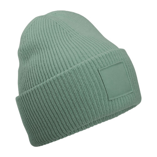 Deep-cuffed tonal patch beanie Thumbnail