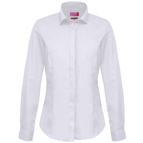 Brook Taverner Ladies Selene Long Sleeve Poplin Shirt Thumbnail