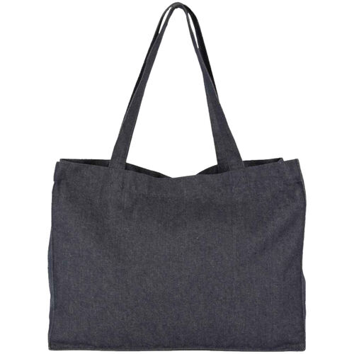 Kimood Large Recycled Cotton Denim Look Shopping Bag Thumbnail