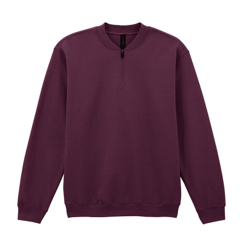 Softstyle™ midweight adult fleece 1/4-zip sweatshirt Thumbnail