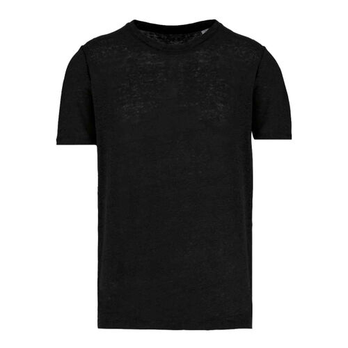 Spasso Crew Neck Linen T-Shirt Thumbnail