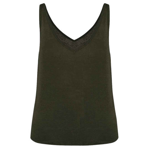 Spasso Ladies Linen Tank Top Thumbnail