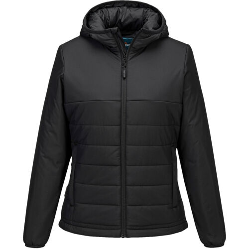 Women’s professional hooded insulated baffle jacket (S613) Thumbnail