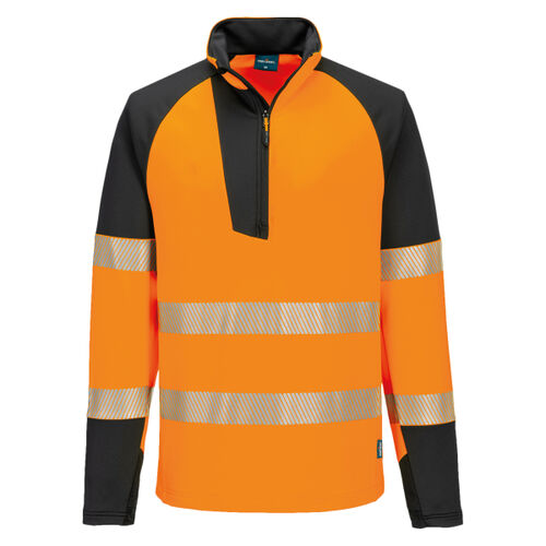 PW3 Hi-vis ¼-zip sweatshirt (T172) Thumbnail