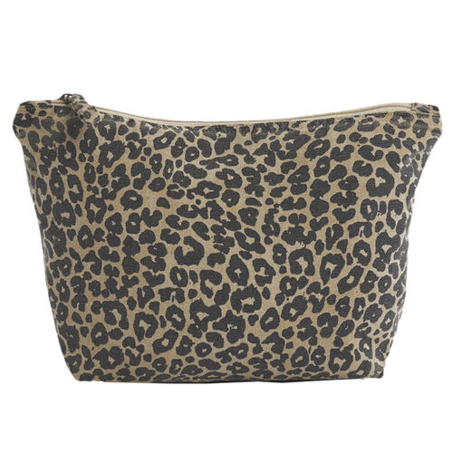 Westford Mill Leopard Print Canvas Accessory Bag Thumbnail