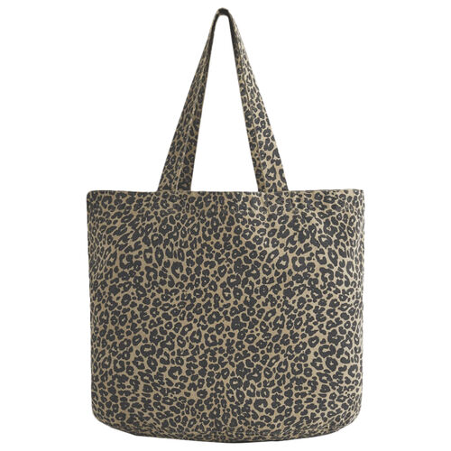 Westford Mill Leopard Print Canvas Shopper Thumbnail