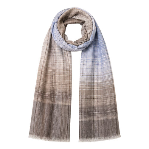 Spasso Brown Double Striped Scarf Thumbnail