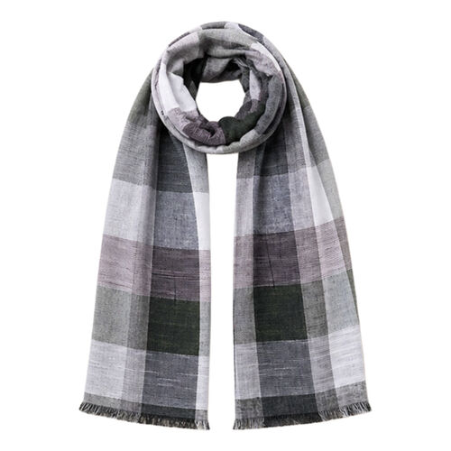 Spasso Greenish Check Scarf Thumbnail