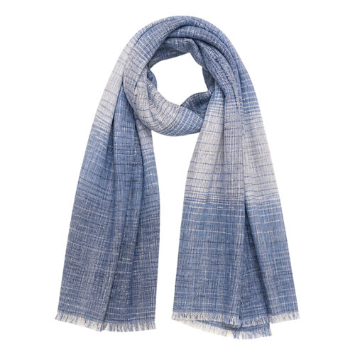 Spasso Blue Classic Check Scarf Thumbnail