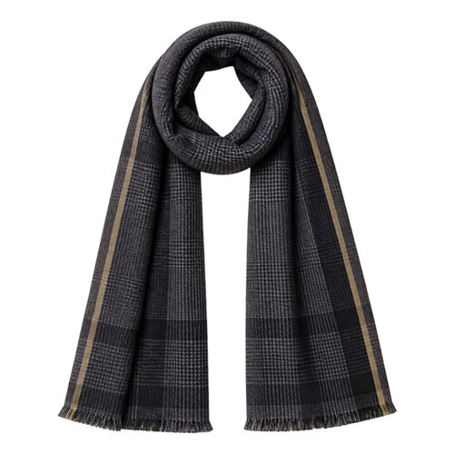 Spasso Grey Pixel Check Scarf Thumbnail