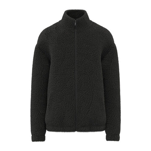 Spasso Unisex Sherpa Drop Shoulder Full Zip Sweat Jacket Thumbnail