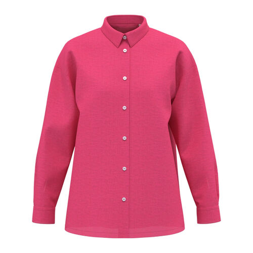 Spasso Ladies Long Sleeve Oversized Linen Shirt Thumbnail