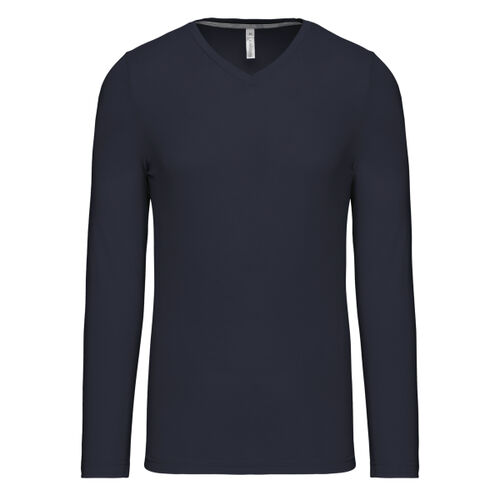 Men's long-sleeved V-neck T-shirt Thumbnail