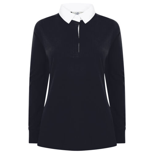 Women's long sleeve plain rugby shirt Thumbnail