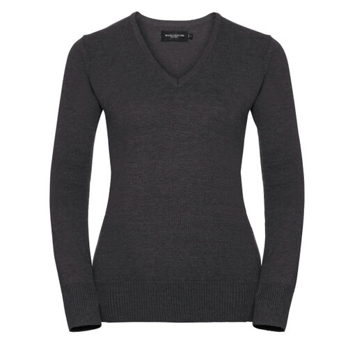 Women's v-neck knitted sweater Thumbnail