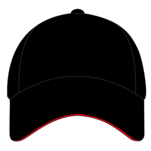 Pro-style heavy cotton cap with sandwich peak Thumbnail