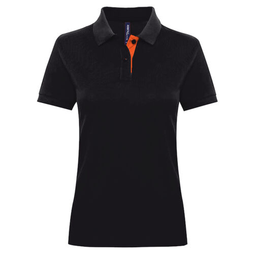 Women's contrast polo Thumbnail