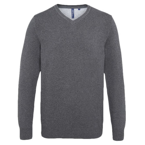 Men's cotton blend v-neck sweater Thumbnail