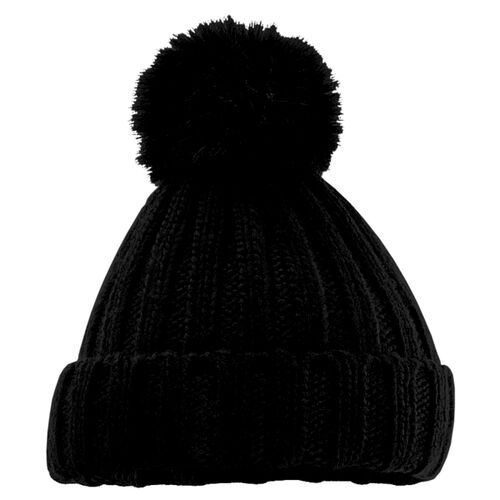 Verbier fur pop pom chunky beanie Thumbnail