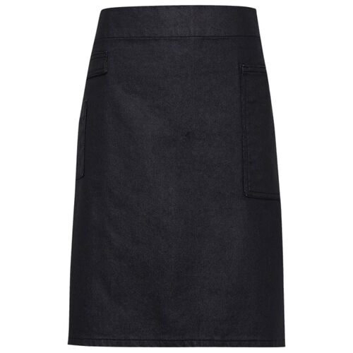 Division waxed-look denim waist apron Thumbnail