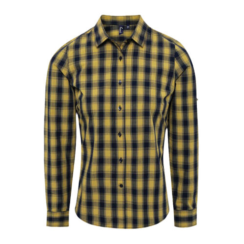 Women's Mulligan check cotton long sleeve shirt Thumbnail