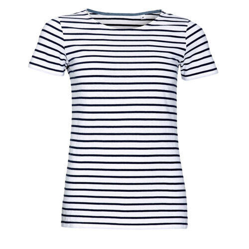 SOL'S Ladies Miles Striped T-Shirt Thumbnail