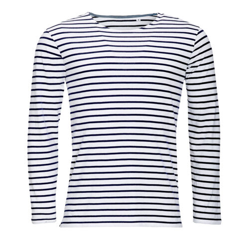 SOL'S Marine Long Sleeve Striped T-Shirt Thumbnail