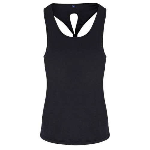 Women's TriDri® yoga knot vest Thumbnail