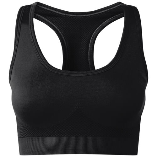 TriDri® seamless '3D fit' multi-sport sculpt solid colour bra Thumbnail