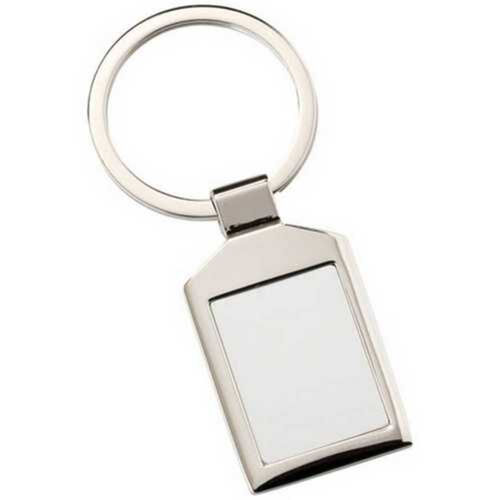 Metal Rectangle Keyring - 1.5" Thumbnail