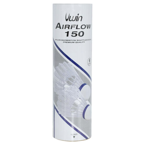 Uwin Airflow 150 Badminton Shuttlecocks (Tube of 6) Thumbnail