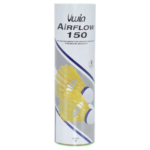 Uwin Airflow 150 Badminton Shuttlecocks (Tube of 6) Thumbnail