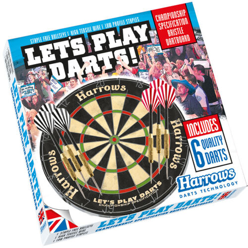 Harrows Lets Play Darts Bristle Board Game Thumbnail