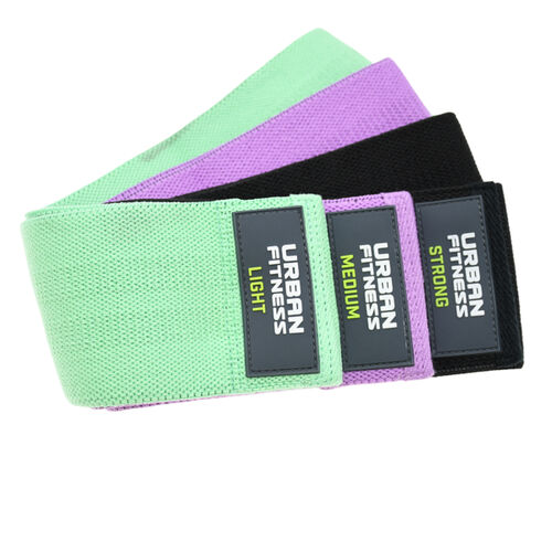 Urban Fitness Fabric Resistance Band Loop (Set of 3) 15 Inch Thumbnail