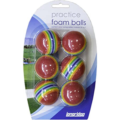 Longridge Foam Ball Multi Coloured 6 Pack Thumbnail
