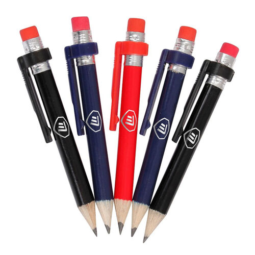 Masters Wood Pencils with Clip & Eraser X 5 Thumbnail