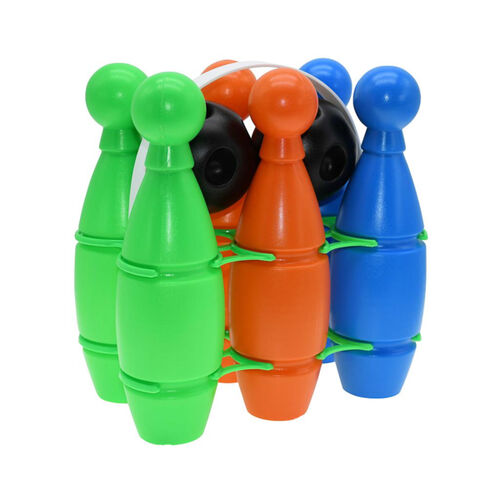 Multi-colour Plastic Bowling Set Thumbnail