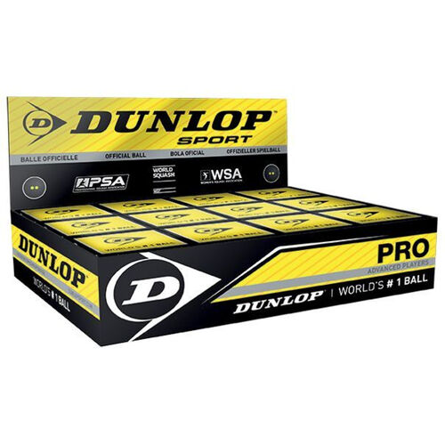 Dunlop Pro Squash Balls (1 Ball Box 12) Thumbnail