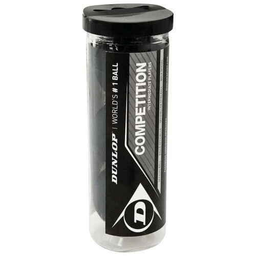 Dunlop Competition Squash Balls (3 Ball Tube) Thumbnail