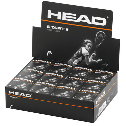 Head Start Squash Balls - Single White Dot - Box of 12 Thumbnail
