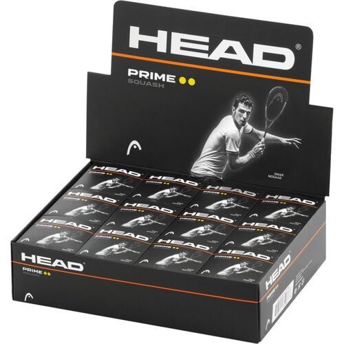Head Prime Squash Balls - Double Yellow Dot - Box of 12 Thumbnail